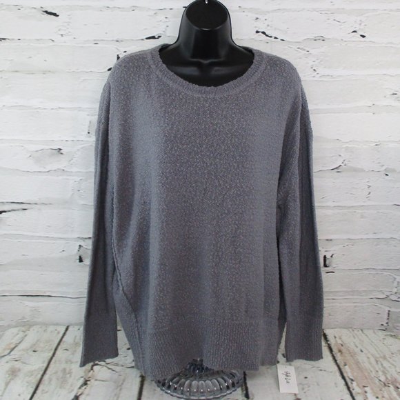 Style & Co Slub Knit Oversized Sweater - Picture 1 of 6